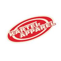 kartel apparel logo on a black background