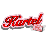 kartel logo on a black background