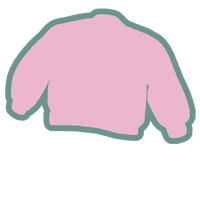 a pink sweater on a black background
