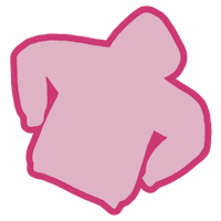 a pink hoodie on a black background