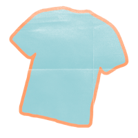 a blue t - shirt on a black background